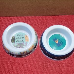Cat-Themed Ceramic Pet Bowls